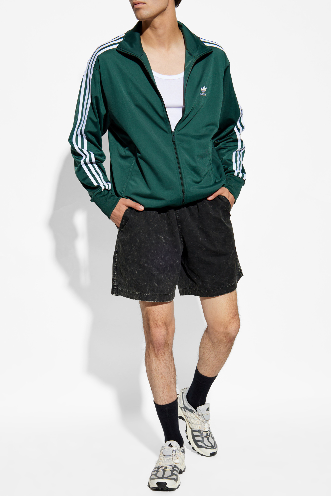 Schwarz Baumwollshorts mit vintage Effekt ADIDAS Originals Vitkac Germany